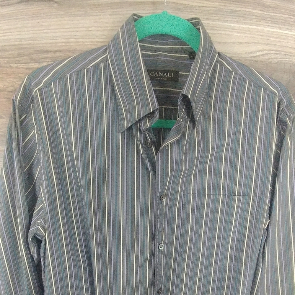 Canali Italian Made Men's LS Men's Casual Shirt